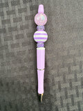 Purple Rhinestone Beaded Pen