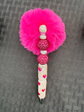 Pink Rhinestone Beaded Pen
