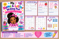 My Name & Letter Writing Pad with tracing pages for letters, numbers, and shapes
