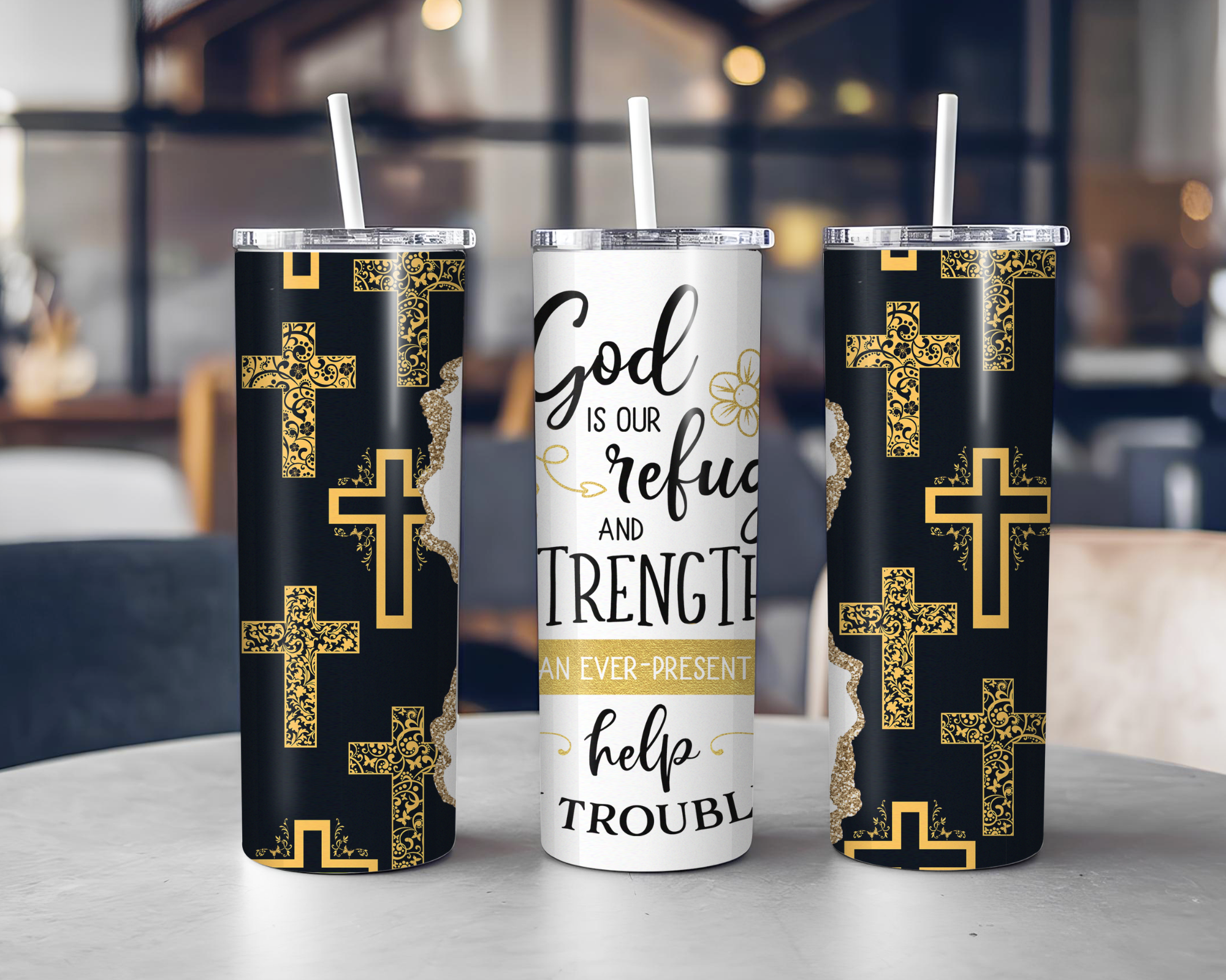 God is Our Refuge Insulated Tumbler