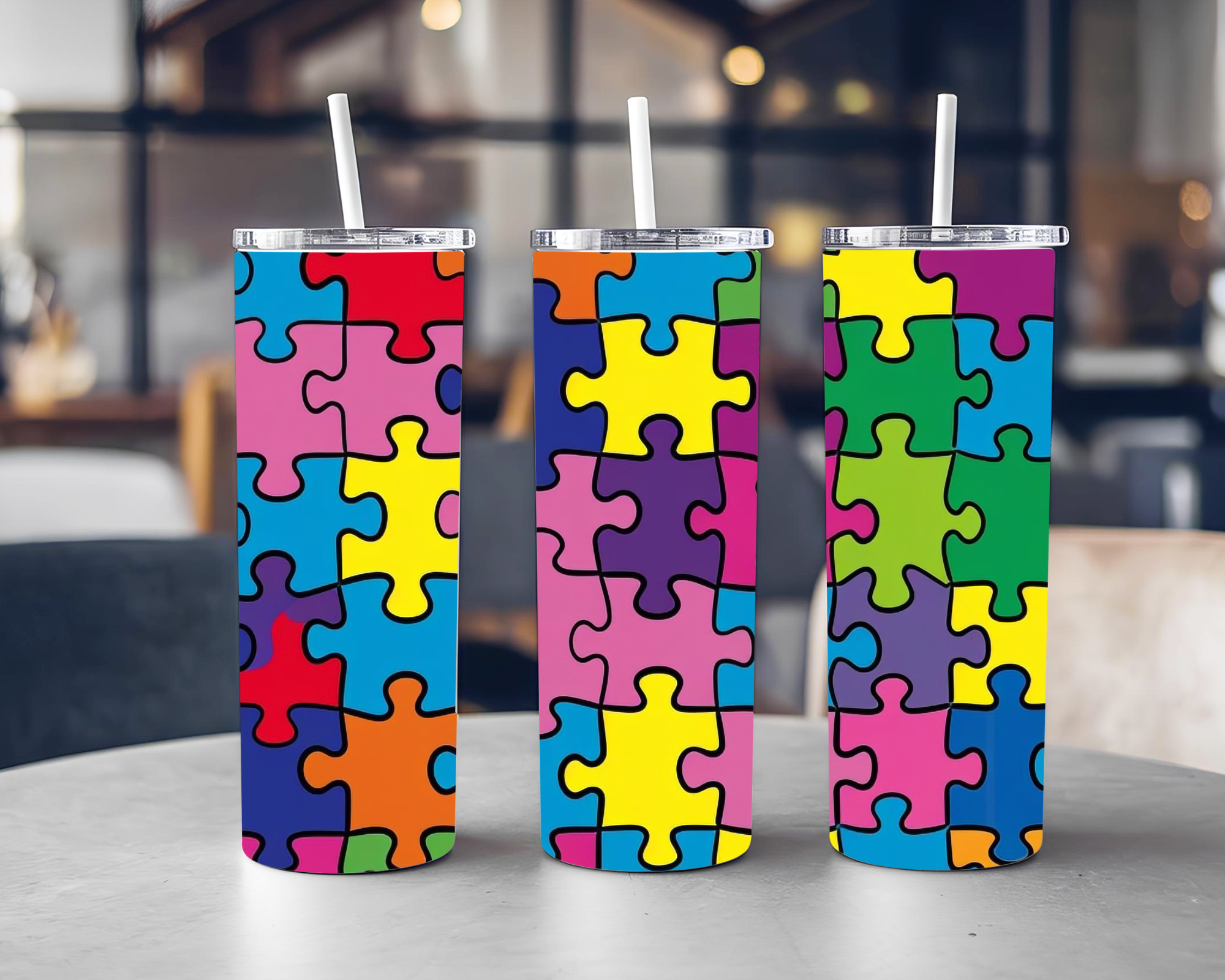 Puzzle Piece Tumbler